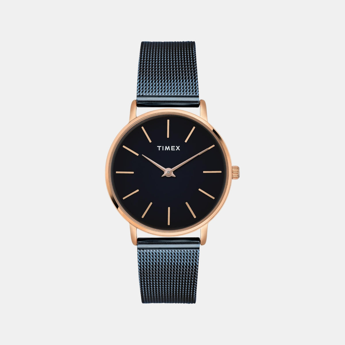 Fashion Women Quartz Black Dial Analog Stainless Steel Watch TWEL15611