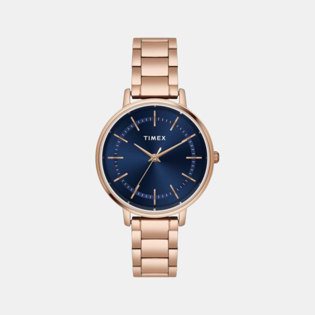 Classics Women Quartz Blue Dial Analog Brass Watch TWEL15804