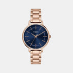 Classics Women Quartz Blue Dial Analog Brass Watch TWEL15804