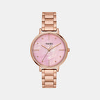 Classics Women Quartz Mother Of Pearl Dial Analog Stainless Steel Watch TWEL15807