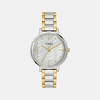 Classics Women Quartz Mother Of Pearl Dial Analog Stainless Steel Watch TWEL15808