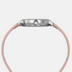 Classics Women Quartz Pink Dial Analog Leather Watch TWEL15816