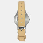 Classics Women Quartz Silver Dial Analog Leather Watch TWEL15817