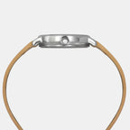 Classics Women Quartz Silver Dial Analog Leather Watch TWEL15817