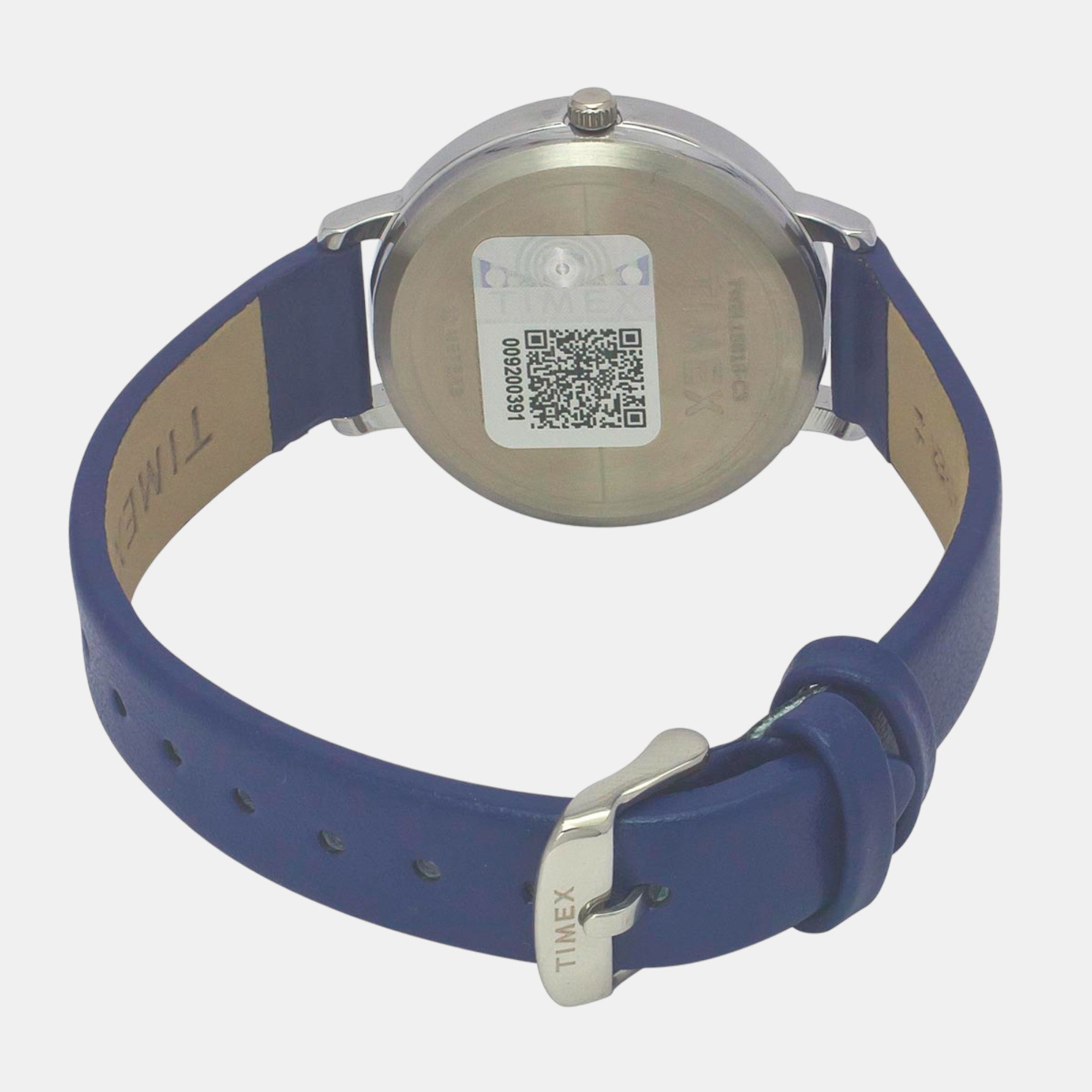 Classics Women Quartz Blue Dial Analog Leather Watch TWEL15818