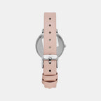 Fashion Women Quartz Purple Dial Analog Leather Watch TWEL15821