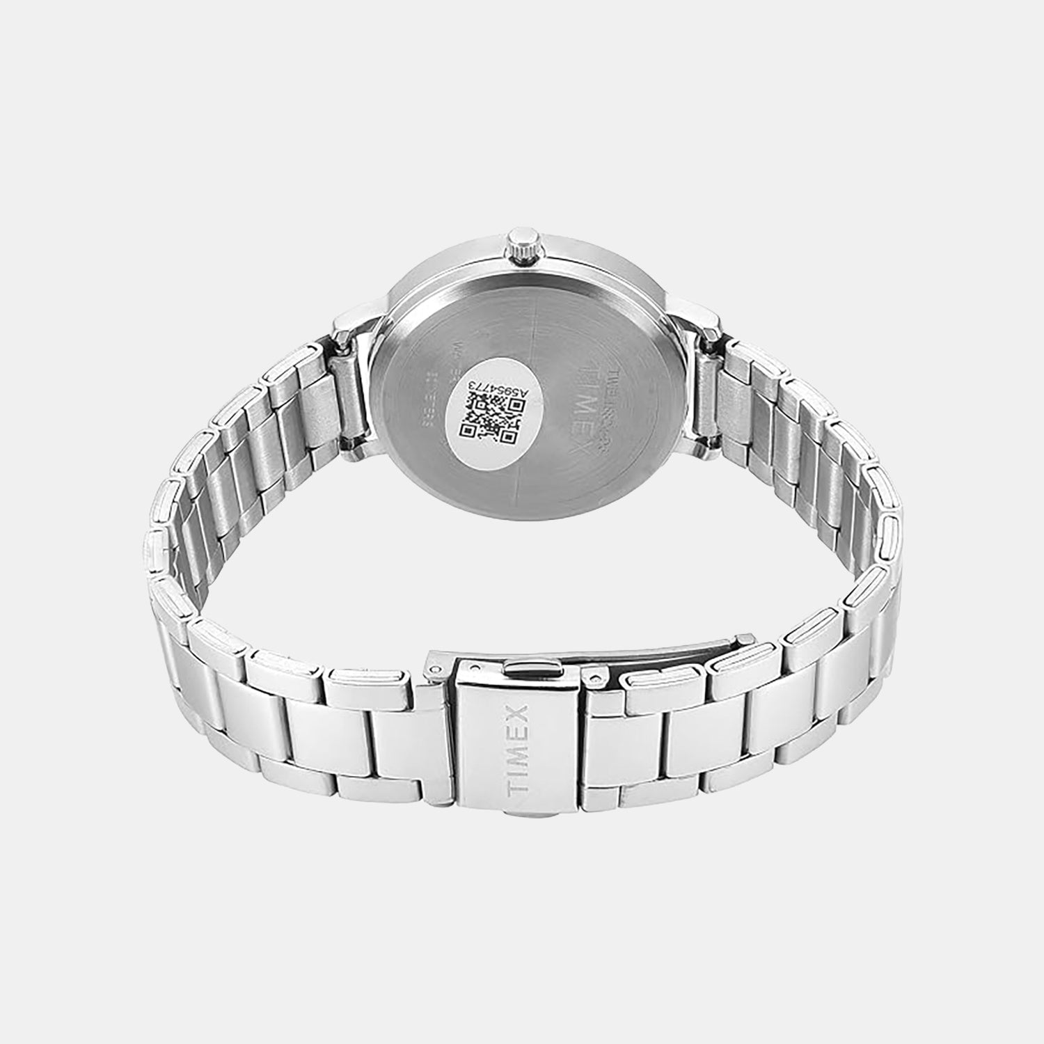 Fashion Women Quartz Pink Dial Analog Stainless Steel Watch TWEL15824