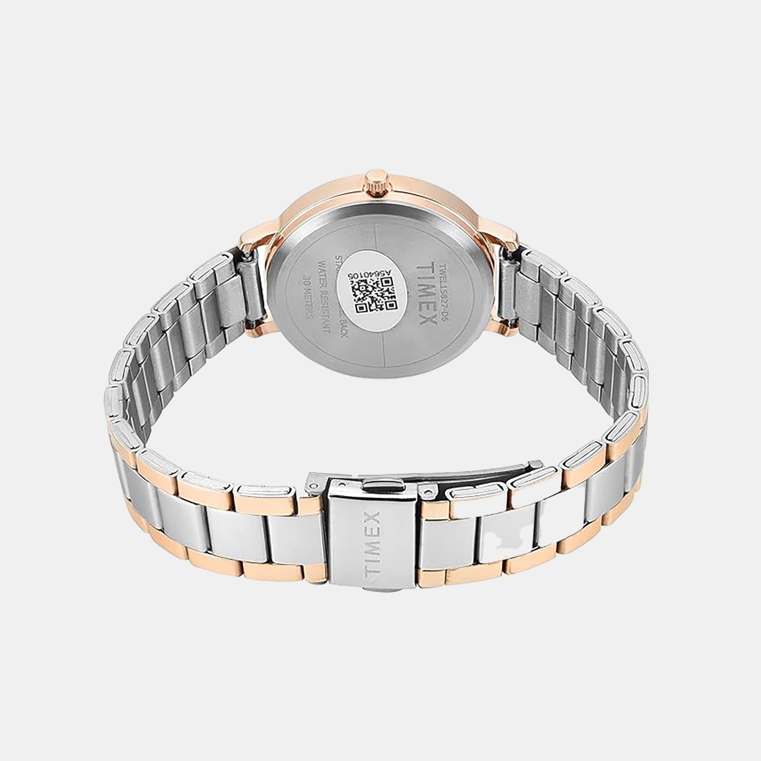 Fashion Women Quartz Green Dial Analog Stainless Steel Watch TWEL15827