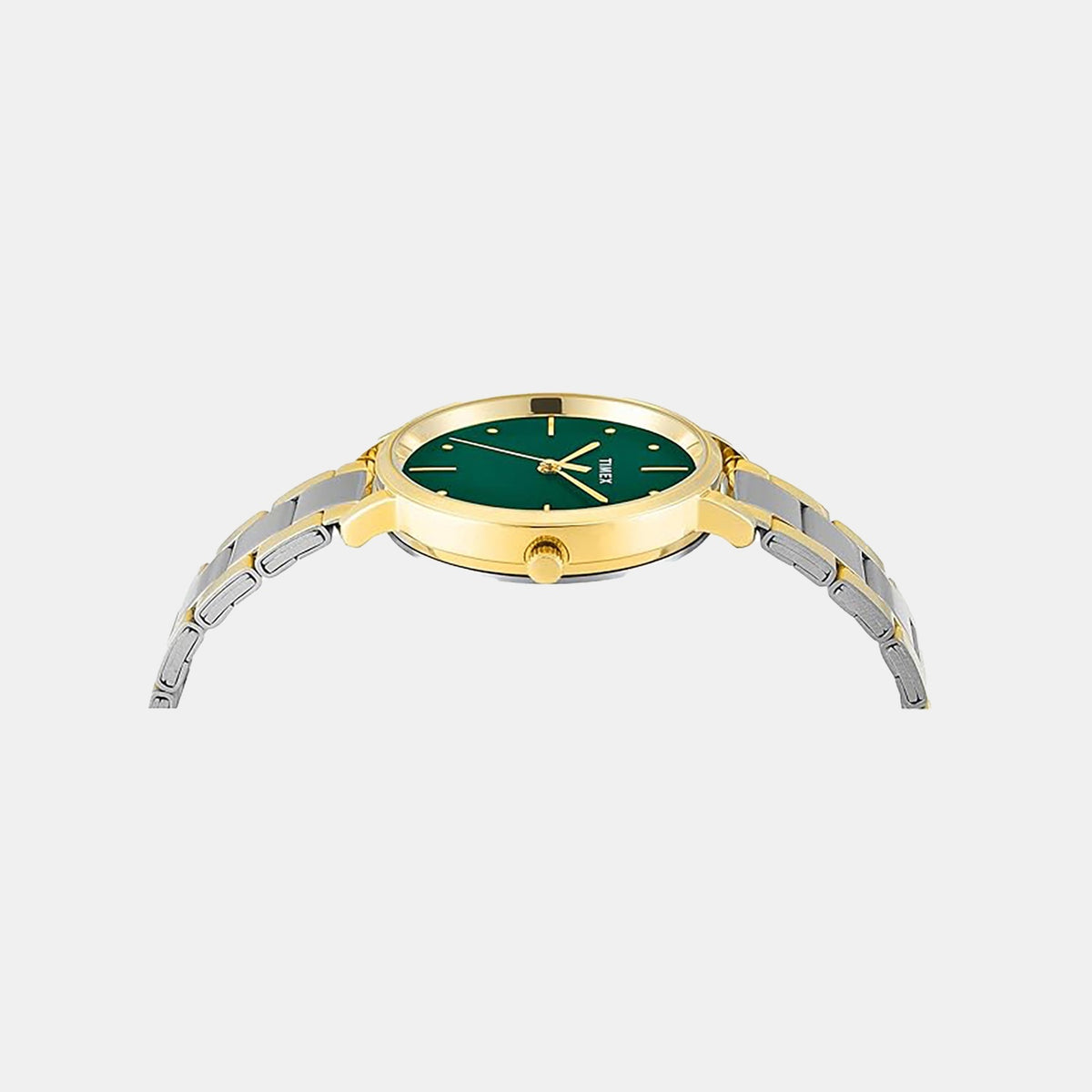 Trendline Women Quartz Green Dial Analog Stainless Steel Watch TWEL15830