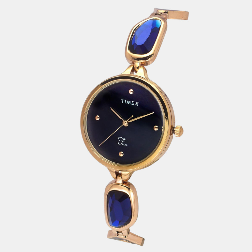 Fria Women Quartz Mother Of Pearl Dial Analog Brass Watch TWEL15904