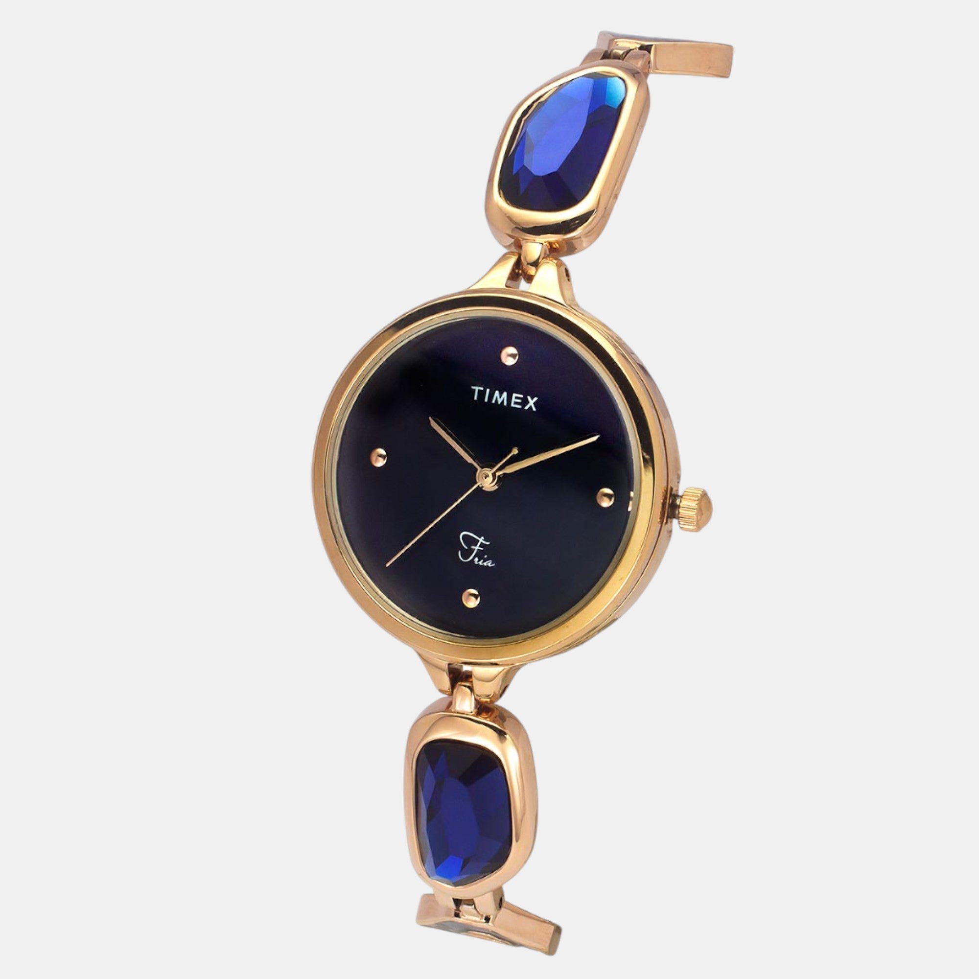 Fria Women Quartz Mother Of Pearl Dial Analog Brass Watch TWEL15904