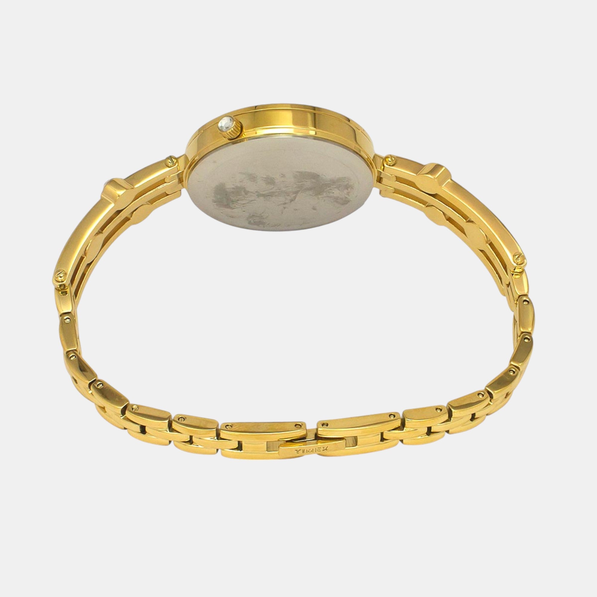 Fria Women Quartz Mother Of Pearl Dial Analog Brass Watch TWEL16004