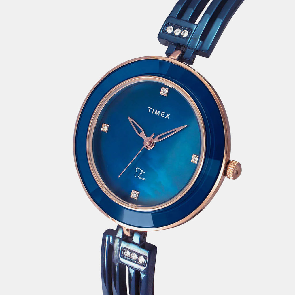 Fria Women Quartz Dial Analog Brass Watch TWEL16203