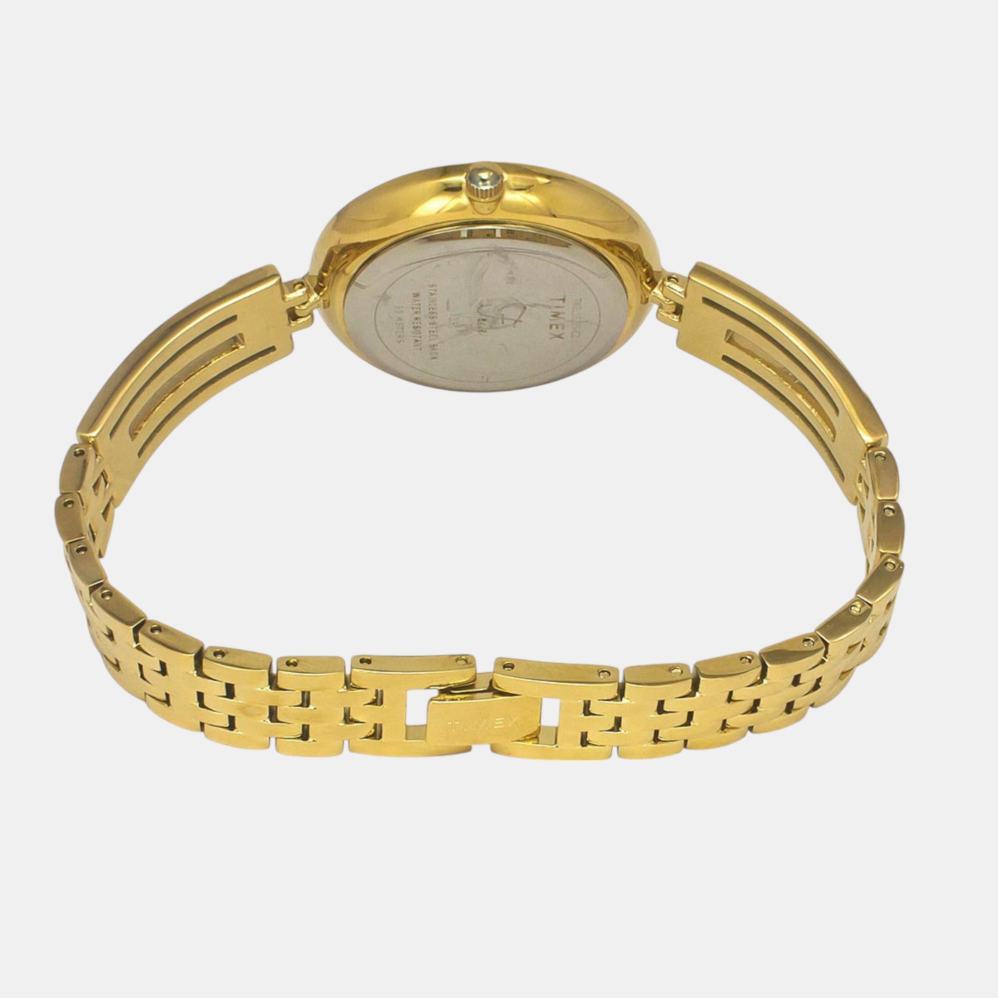 Fria Women Quartz Green Dial Analog Brass Watch TWEL16205