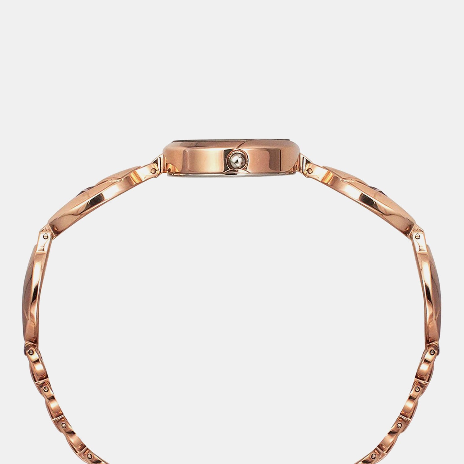 Fria Women Quartz Pink Dial Analog Stainless Steel Watch TWEL16302