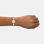 Fria Women Quartz Dial Analog Brass Watch TWEL16302