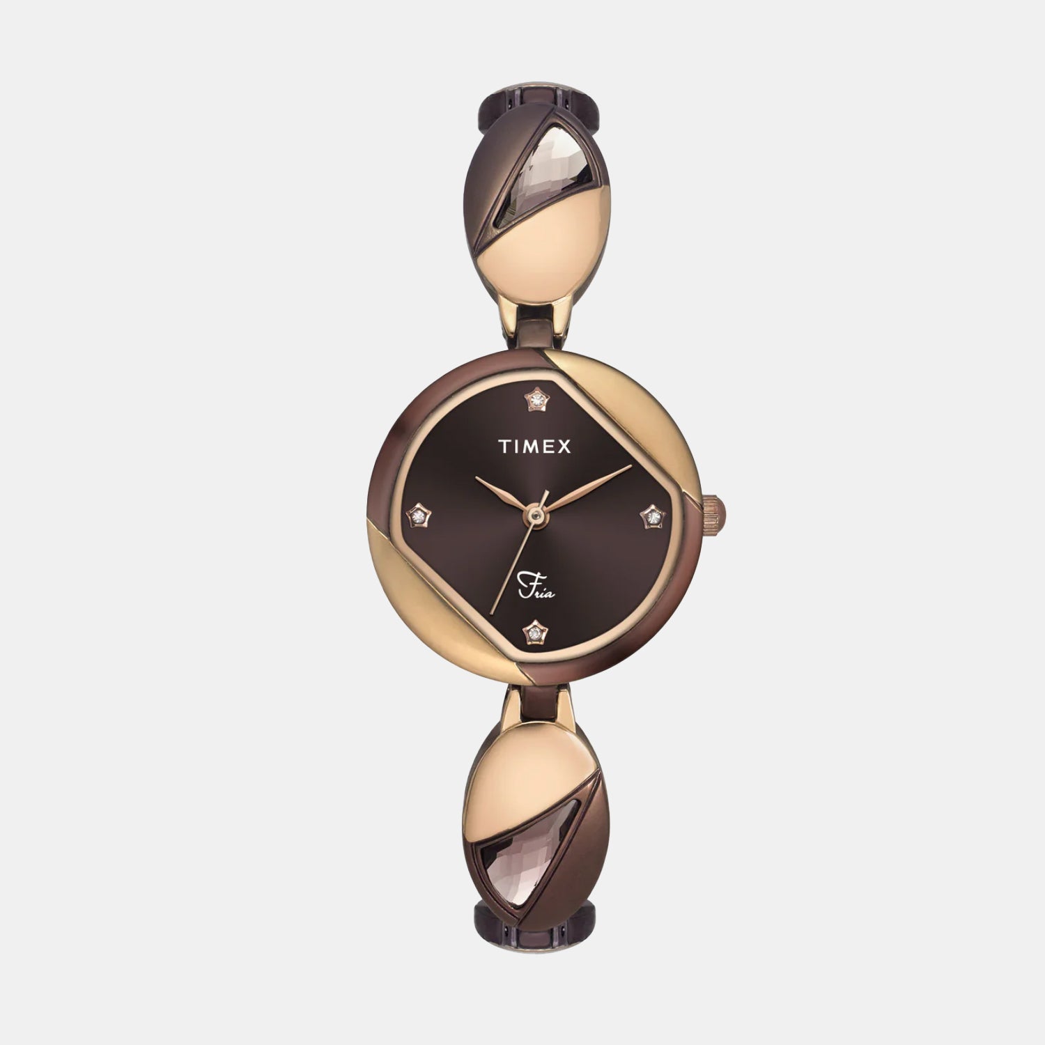 Fria Women Quartz Dial Analog Brass Watch TWEL16303