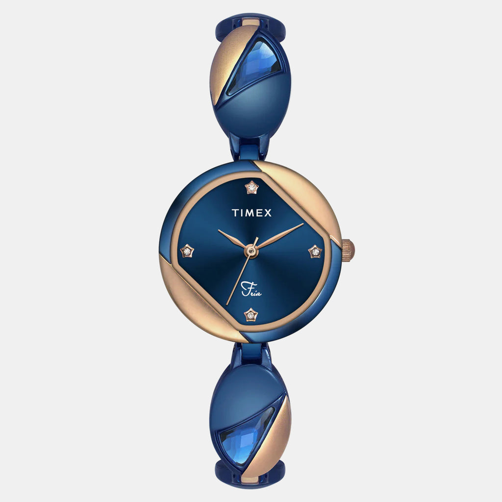 Fria Women Quartz Dial Analog Brass Watch TWEL16304