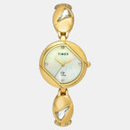Fria Women Quartz Mother Of Pearl Dial Analog Brass Watch TWEL16305