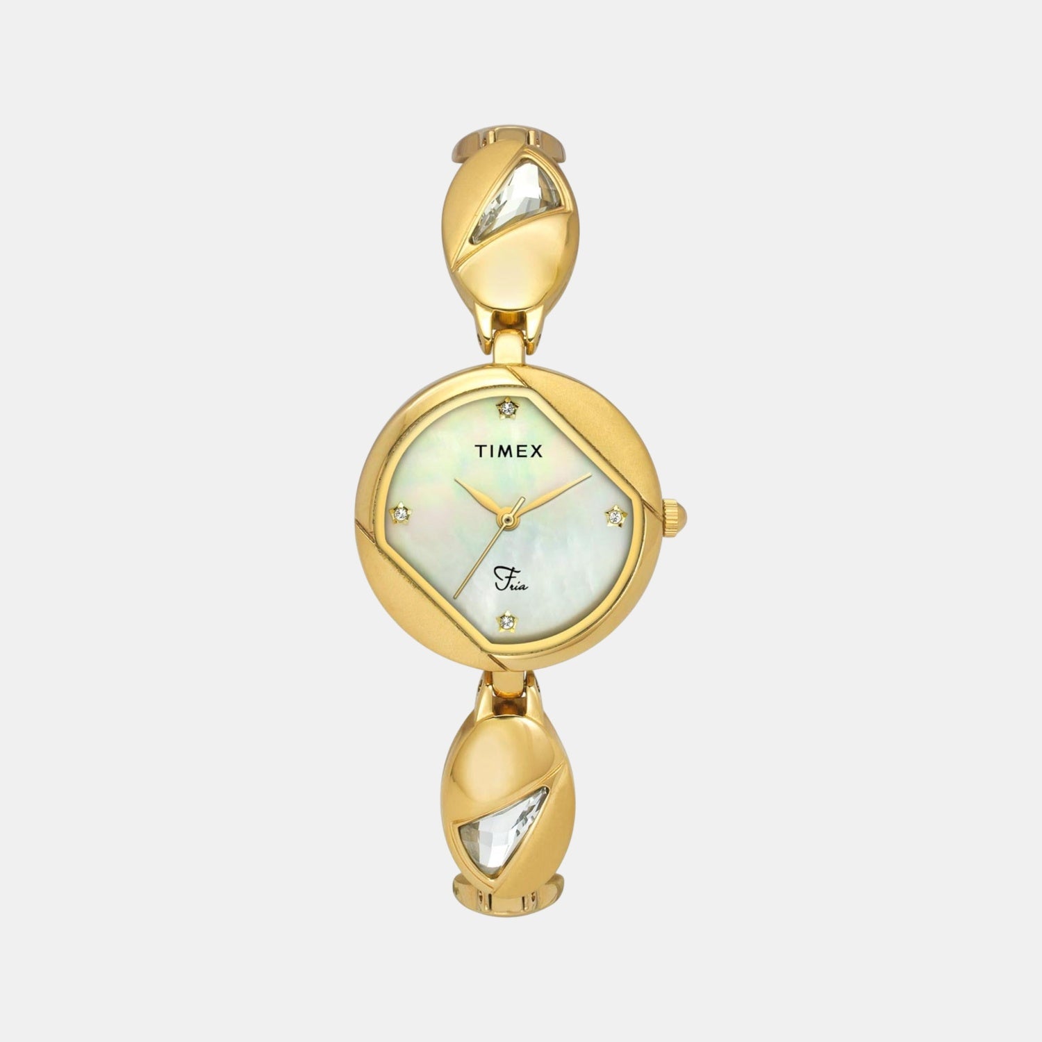 Fria Women Quartz Dial Analog Brass Watch TWEL16305
