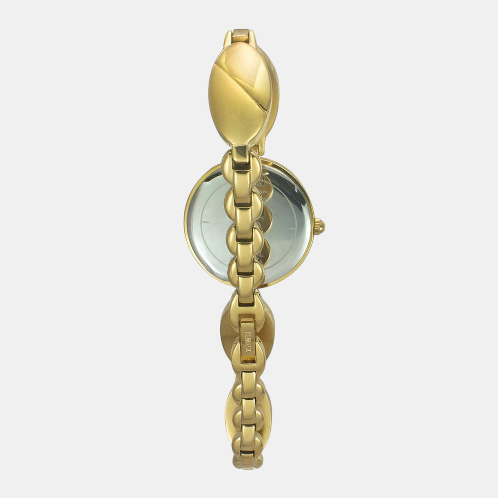 Fria Women Quartz Mother Of Pearl Dial Analog Brass Watch TWEL16305