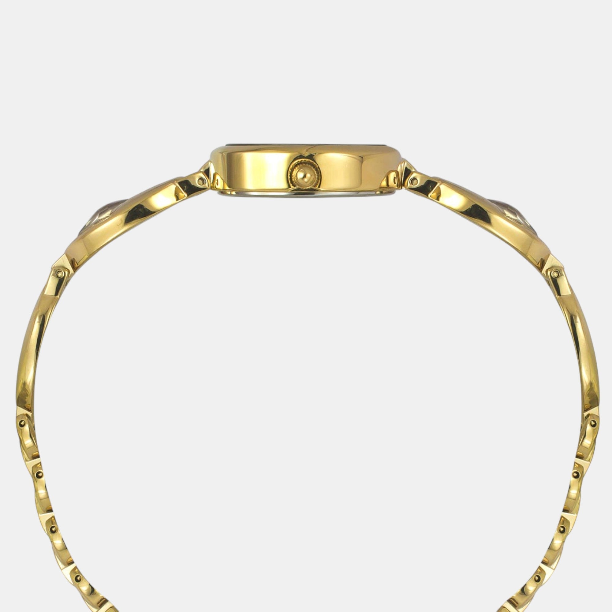 Fria Women Quartz Mother Of Pearl Dial Analog Brass Watch TWEL16305