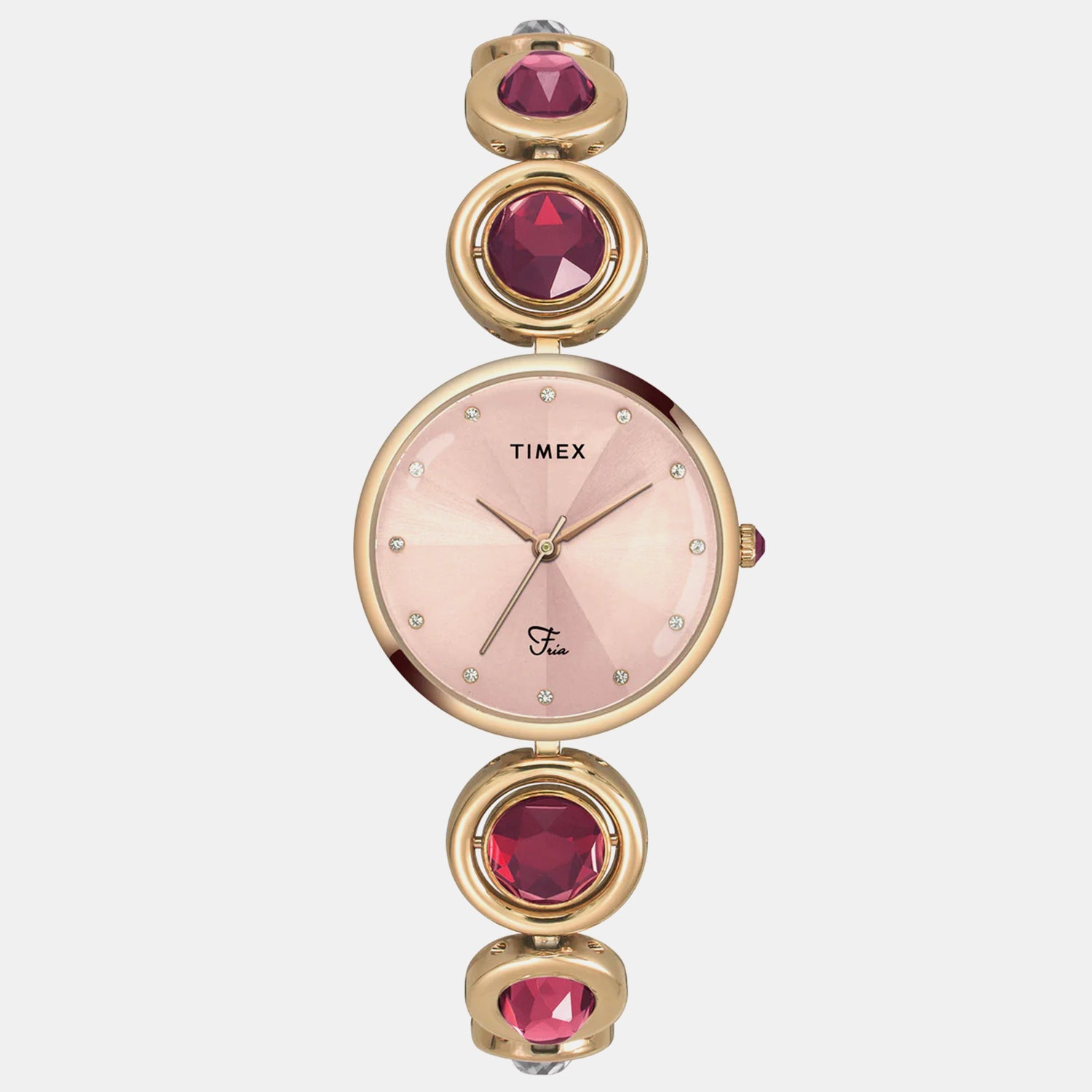 Fria Women Quartz Dial Analog Brass Watch TWEL16402