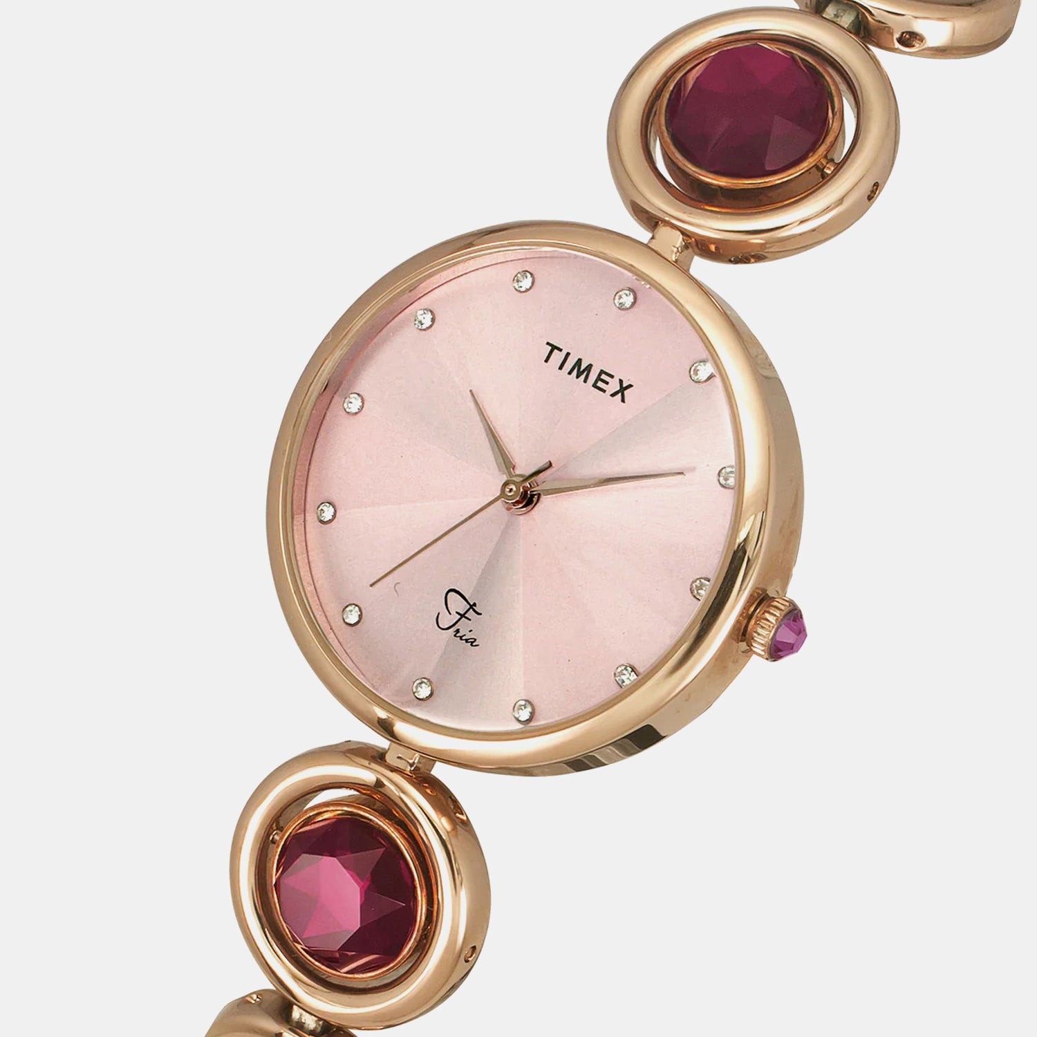 Fria Women Quartz Dial Analog Brass Watch TWEL16402