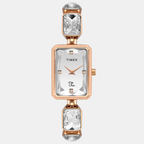 Timex Rectangular Silver Analog watch
