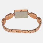 Fria Women Quartz Pink Dial Analog Brass Watch TWEL16906