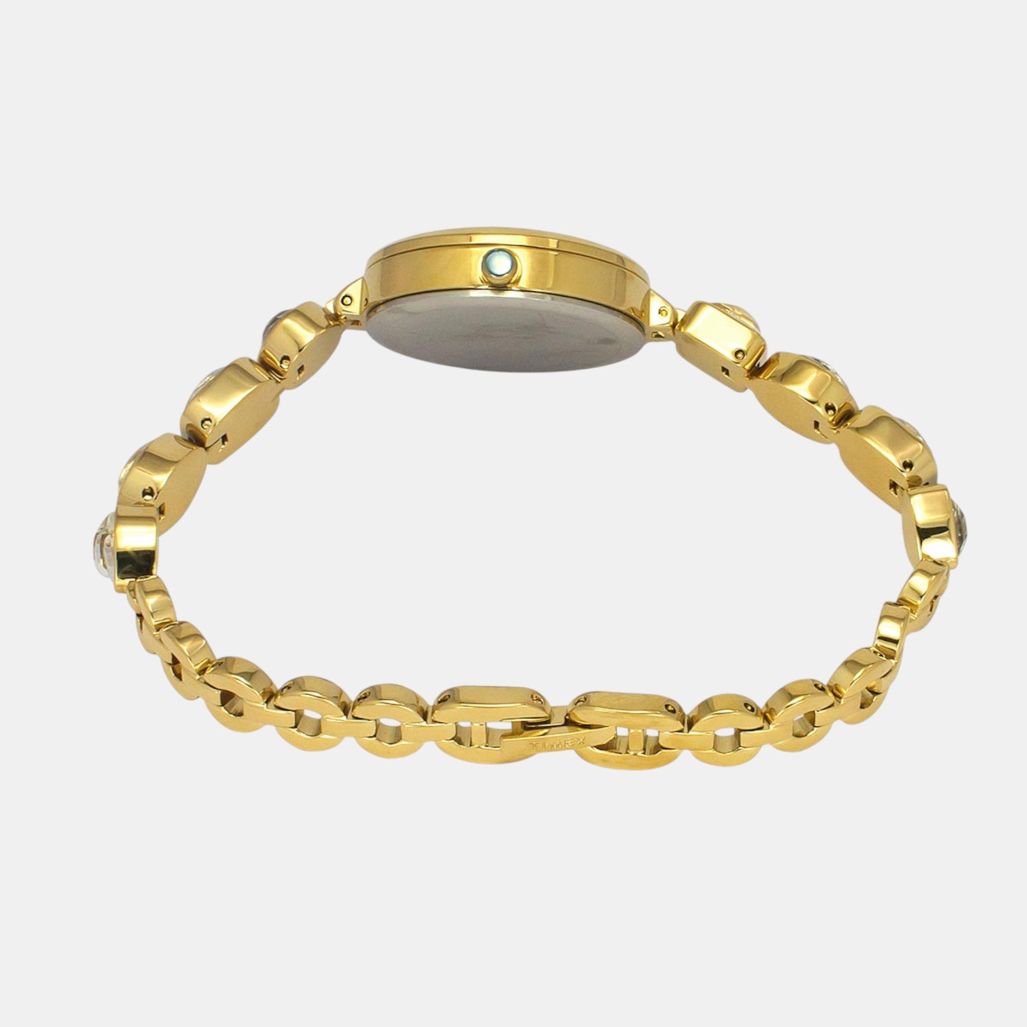 Fria Women Quartz Mother Of Pearl Dial Analog Brass Watch TWEL17304