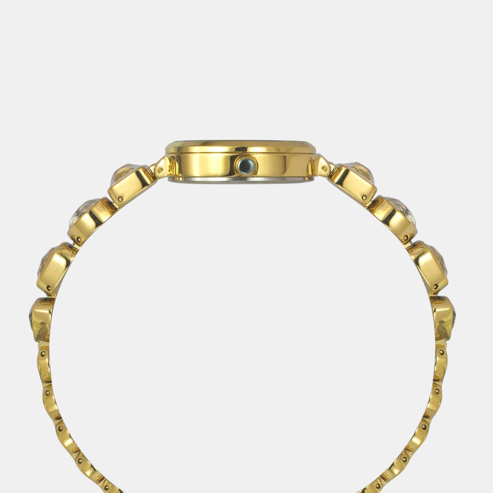 Fria Women Quartz Mother Of Pearl Dial Analog Brass Watch TWEL17304