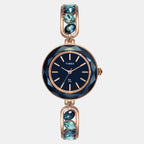 Fria Women Quartz Blue Dial Analog Brass Watch TWEL17604