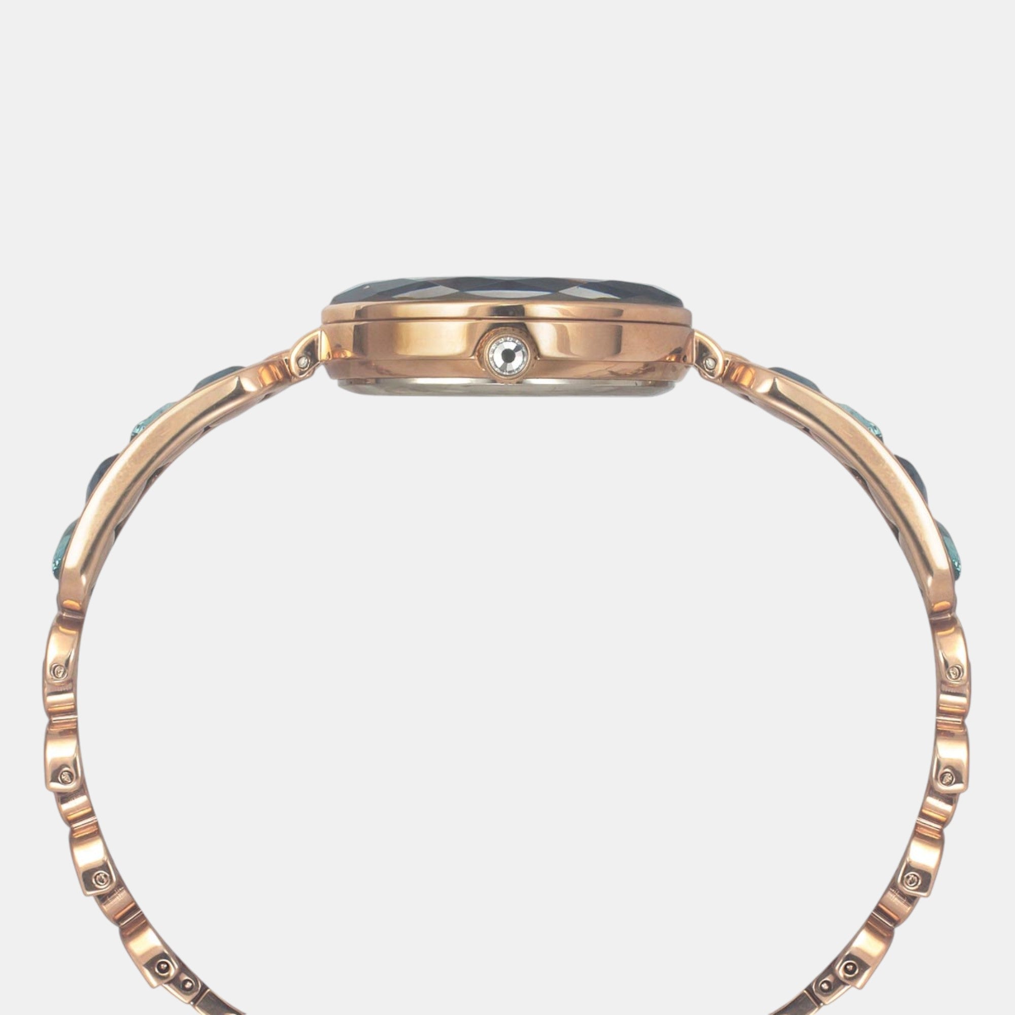 Fria Women Quartz Blue Dial Analog Brass Watch TWEL17604