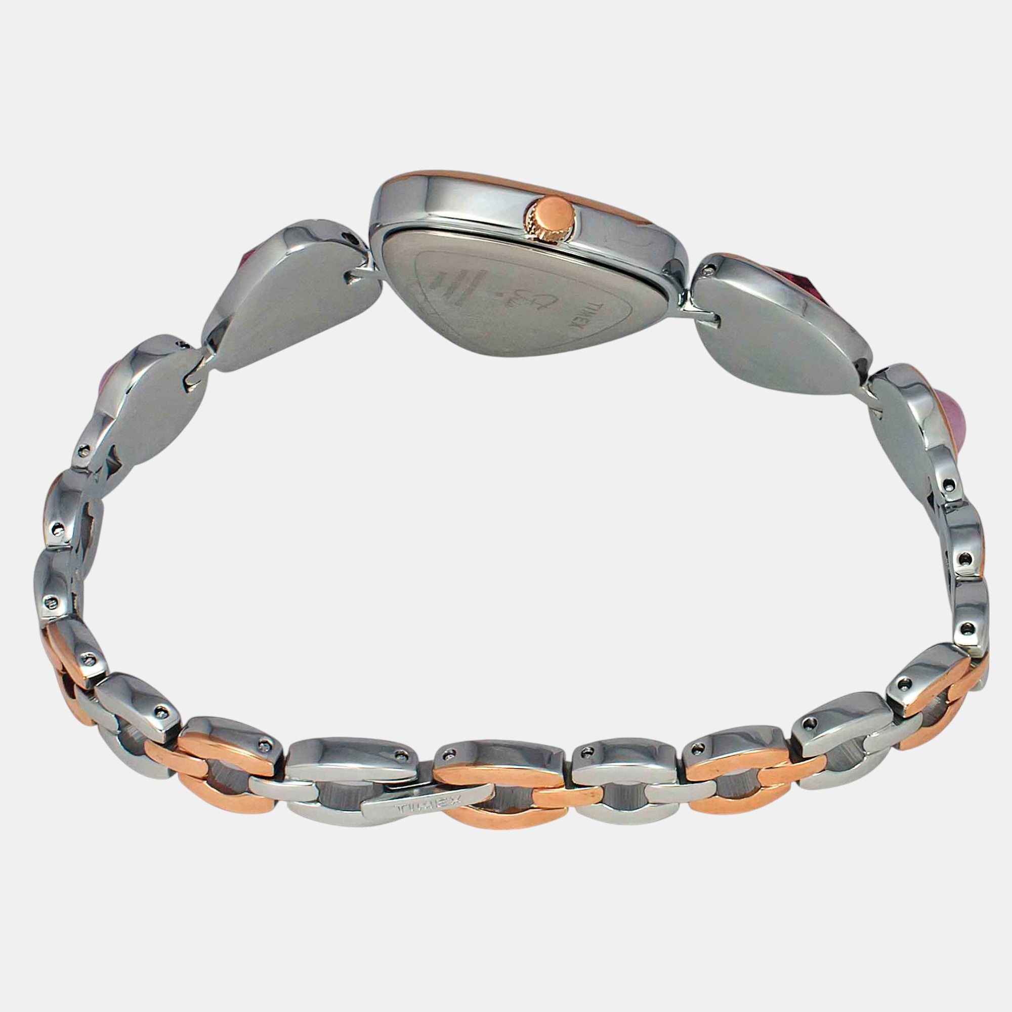 Fria Women Quartz Pink Dial Analog Brass Watch TWEL17700