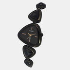 Fria Women Quartz Black Dial Analog Brass Watch TWEL17701