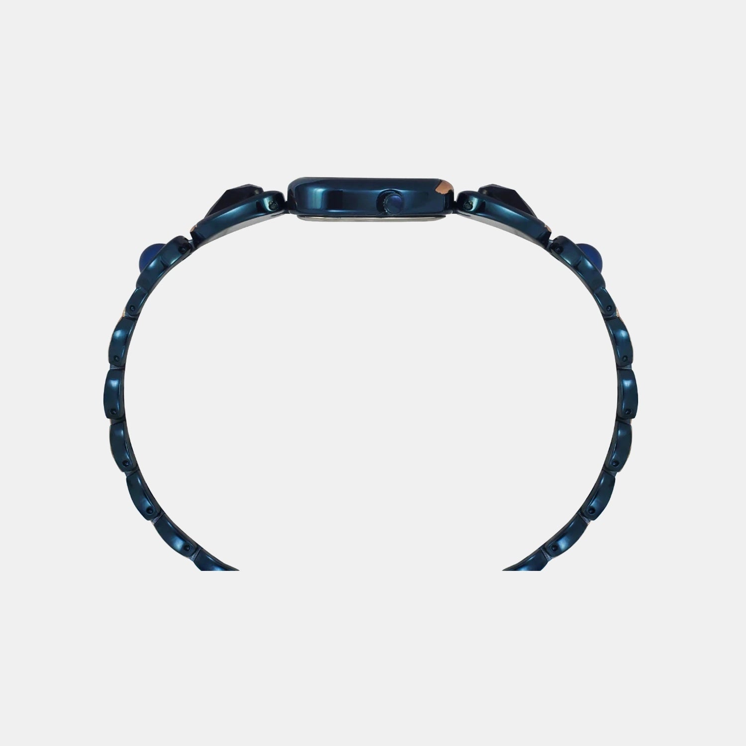 Fria Women Quartz Blue Dial Analog Brass Watch TWEL17702