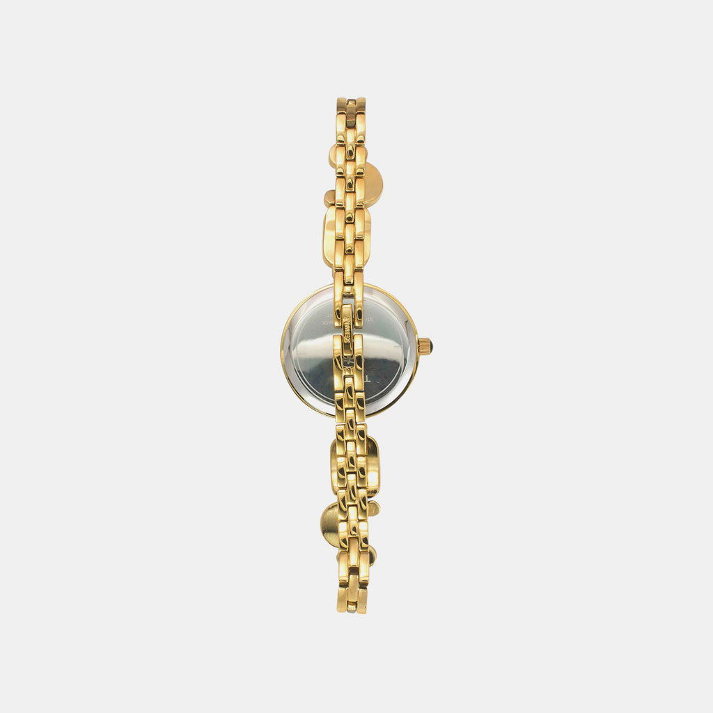 Fria Women Quartz Dial Analog Brass Watch TWEL17800