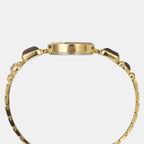 Fria Women Quartz Brown Dial Analog Brass Watch TWEL17800