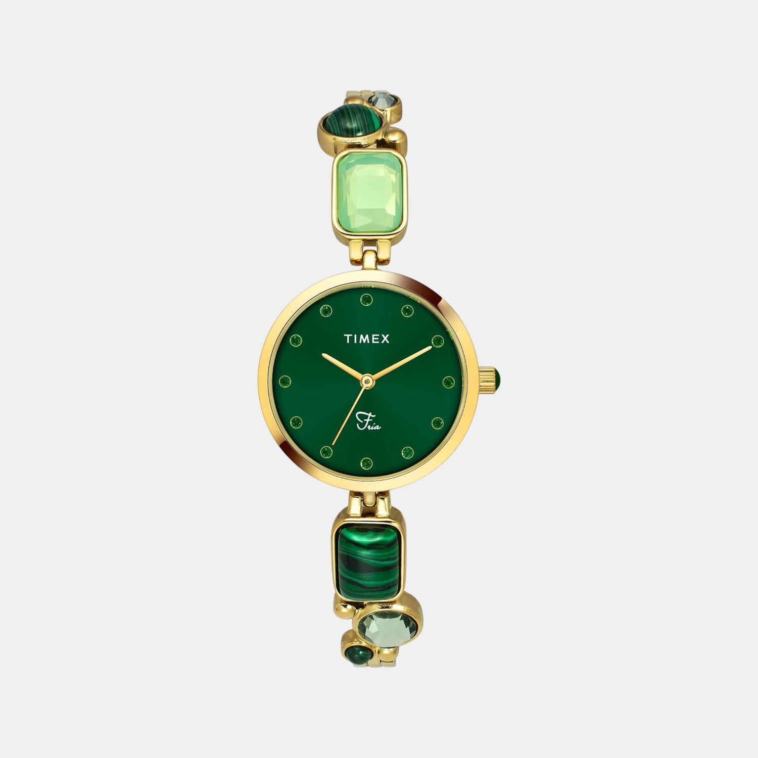 Fria Women Quartz Dial Analog Brass Watch TWEL17801