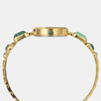 Fria Women Quartz Green Dial Analog Brass Watch TWEL17801