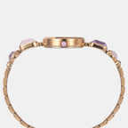 Fria Women Quartz Purple Dial Analog Brass Watch TWEL17803