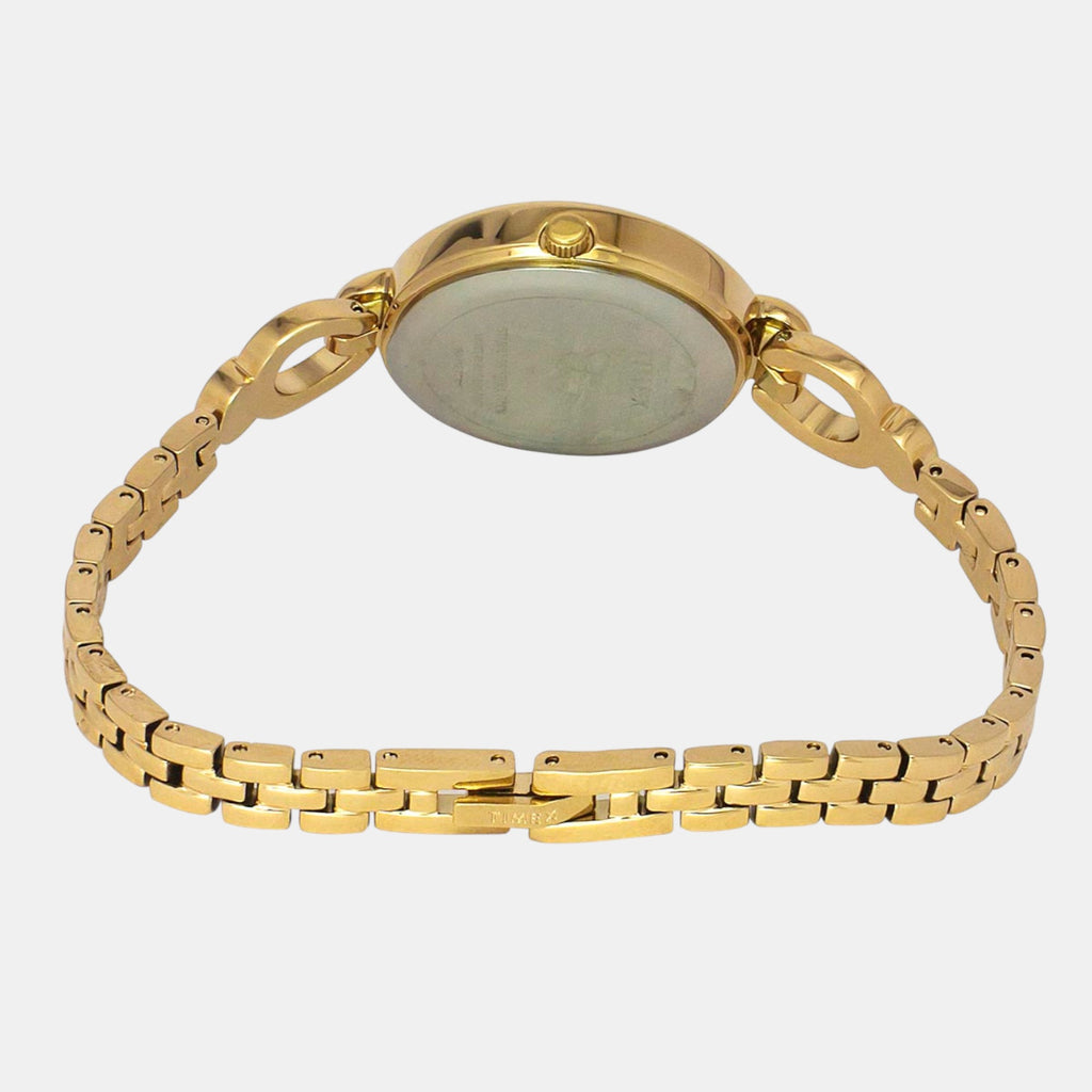 Fria Women Quartz Green Dial Analog Brass Watch TWEL18104