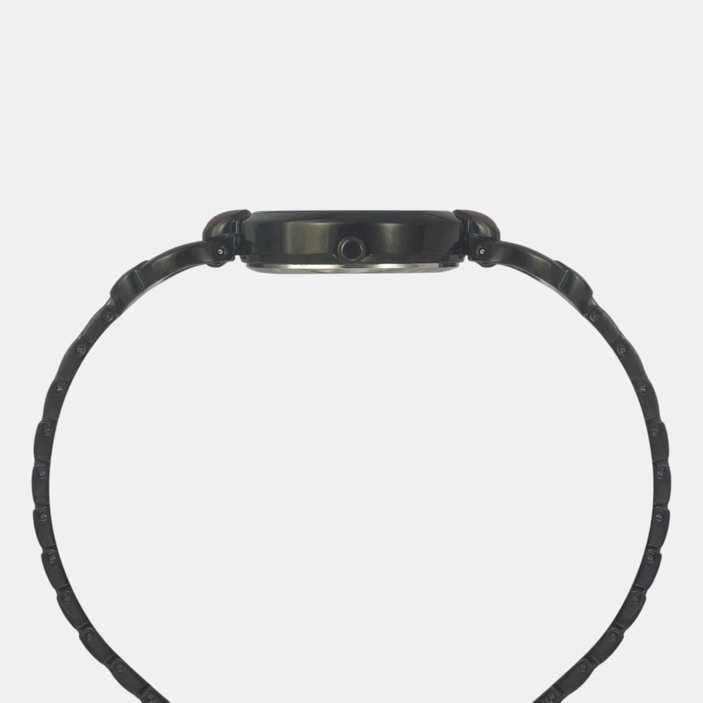 Fria Women Quartz Maroon Dial Analog Brass Watch TWEL18107