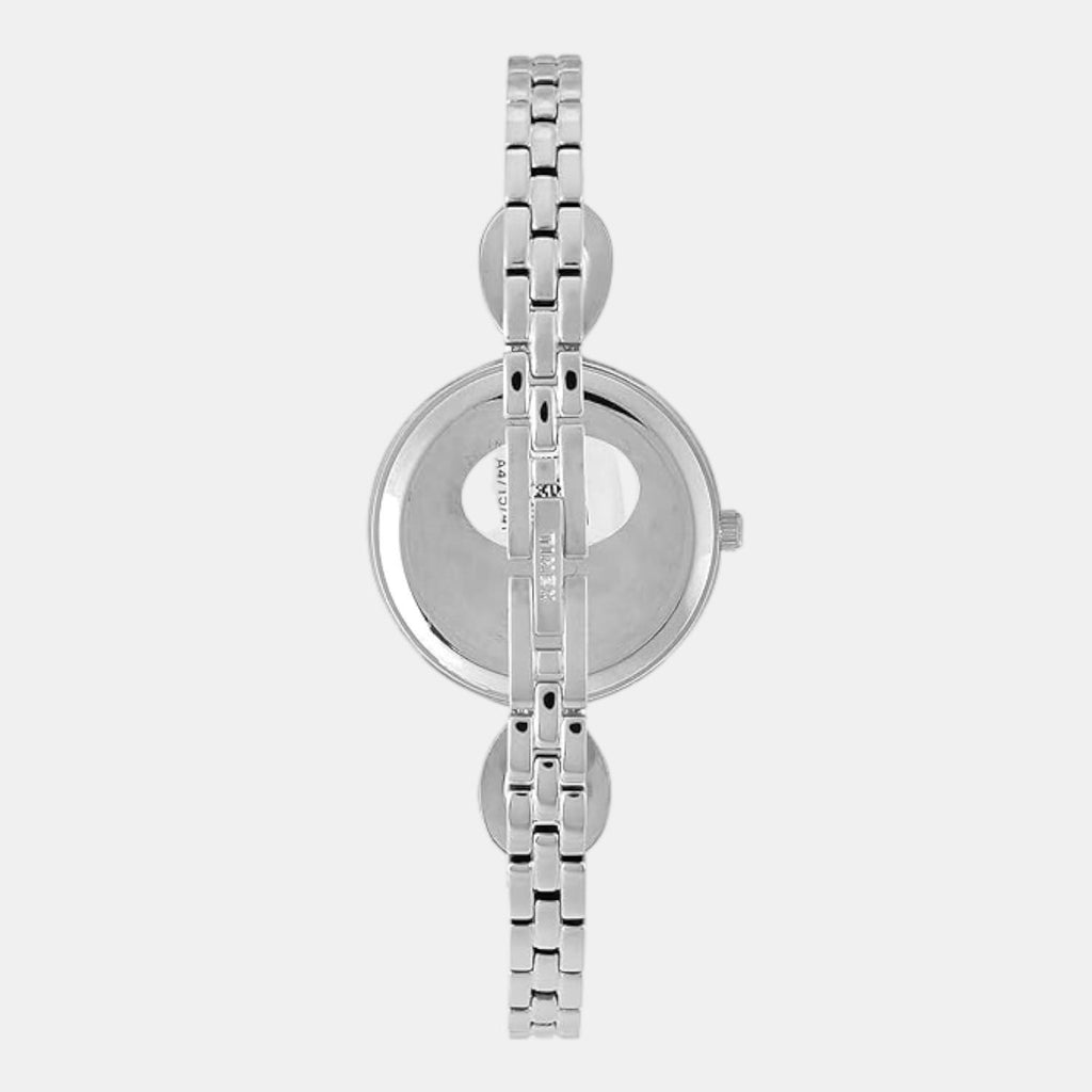 Fashion Women Quartz Silver Dial Analog Brass Watch TWEL18108