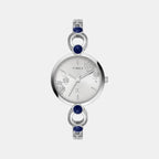Fashion Women Quartz Silver Dial Analog Brass Watch TWEL18108