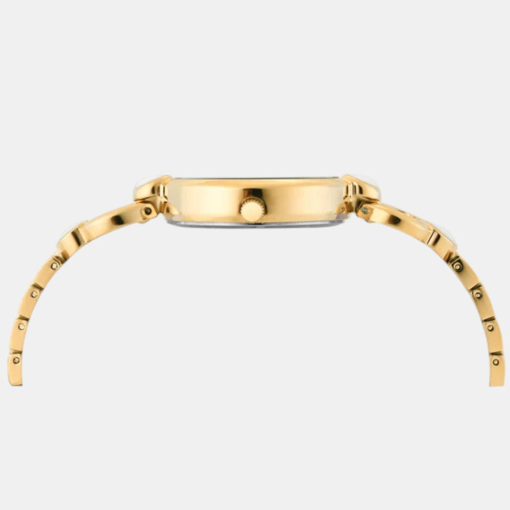 Fashion Women Quartz Green Dial Analog Brass Watch TWEL18109