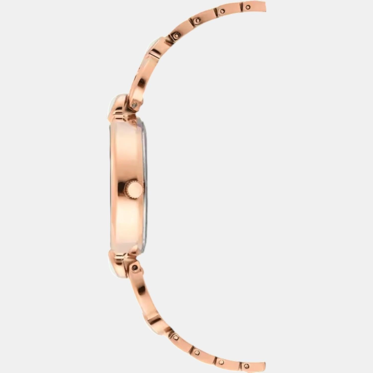 Fashion Women Quartz Magenta Dial Analog Brass Watch TWEL18110