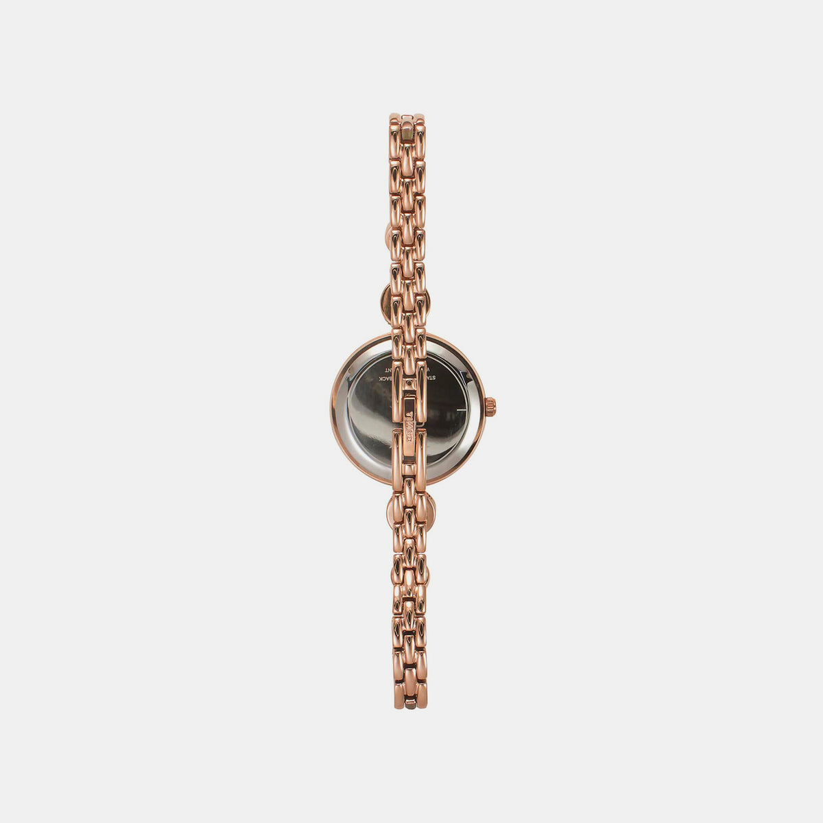 Fria Women Quartz Black Dial Analog Brass Watch TWEL18203