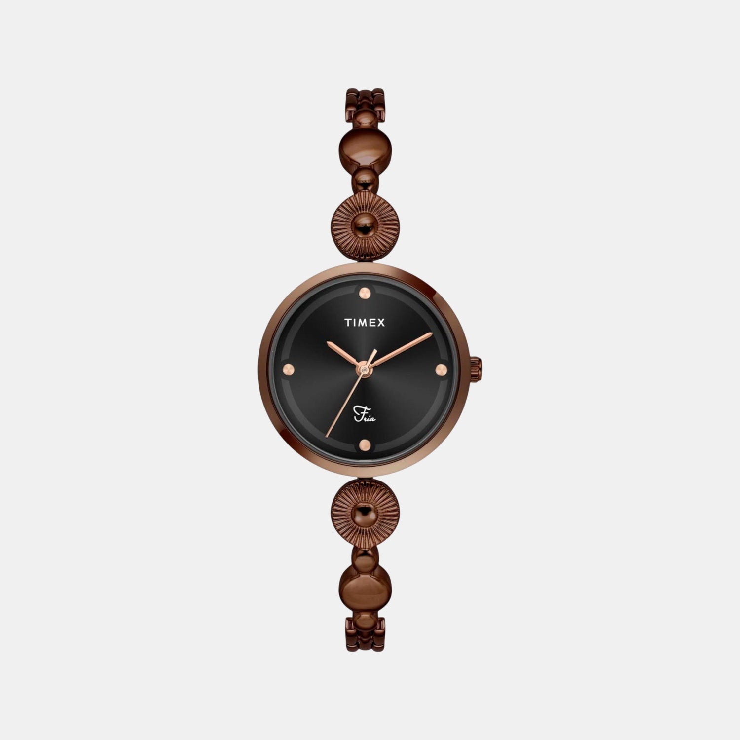Fria Women Quartz Dial Analog Brass Watch TWEL18204